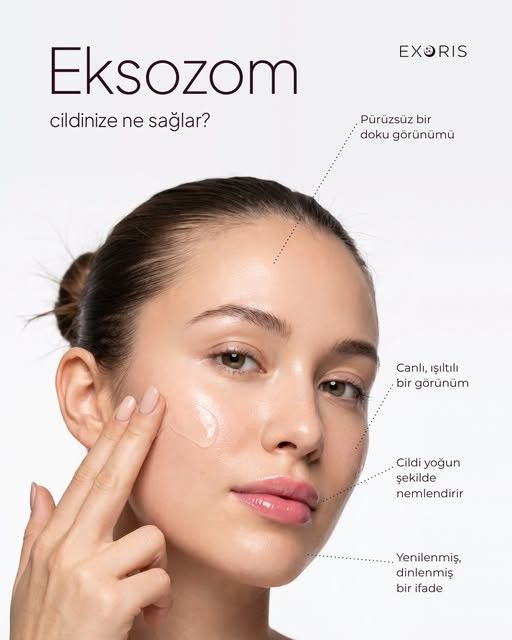 "Eksozom cildinize ne sağlar?" bilgi görseli